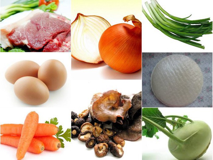 nguyên liệu làm bánh cuốn bằng bánh đa nem