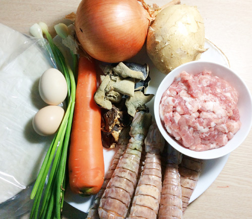 Nguyên liệu làm bánh đa nem bề bề